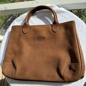 Brown Leather Tote Bag